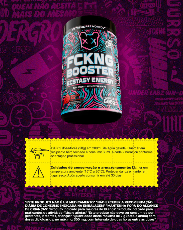 FCKNG BOOSTER ECSTASY ENERGY 600G OU 300G