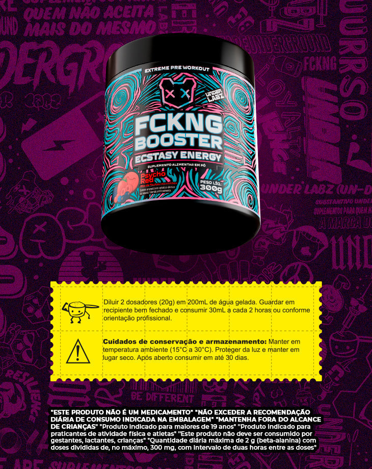FCKNG BOOSTER ECSTASY ENERGY 600G OU 300G