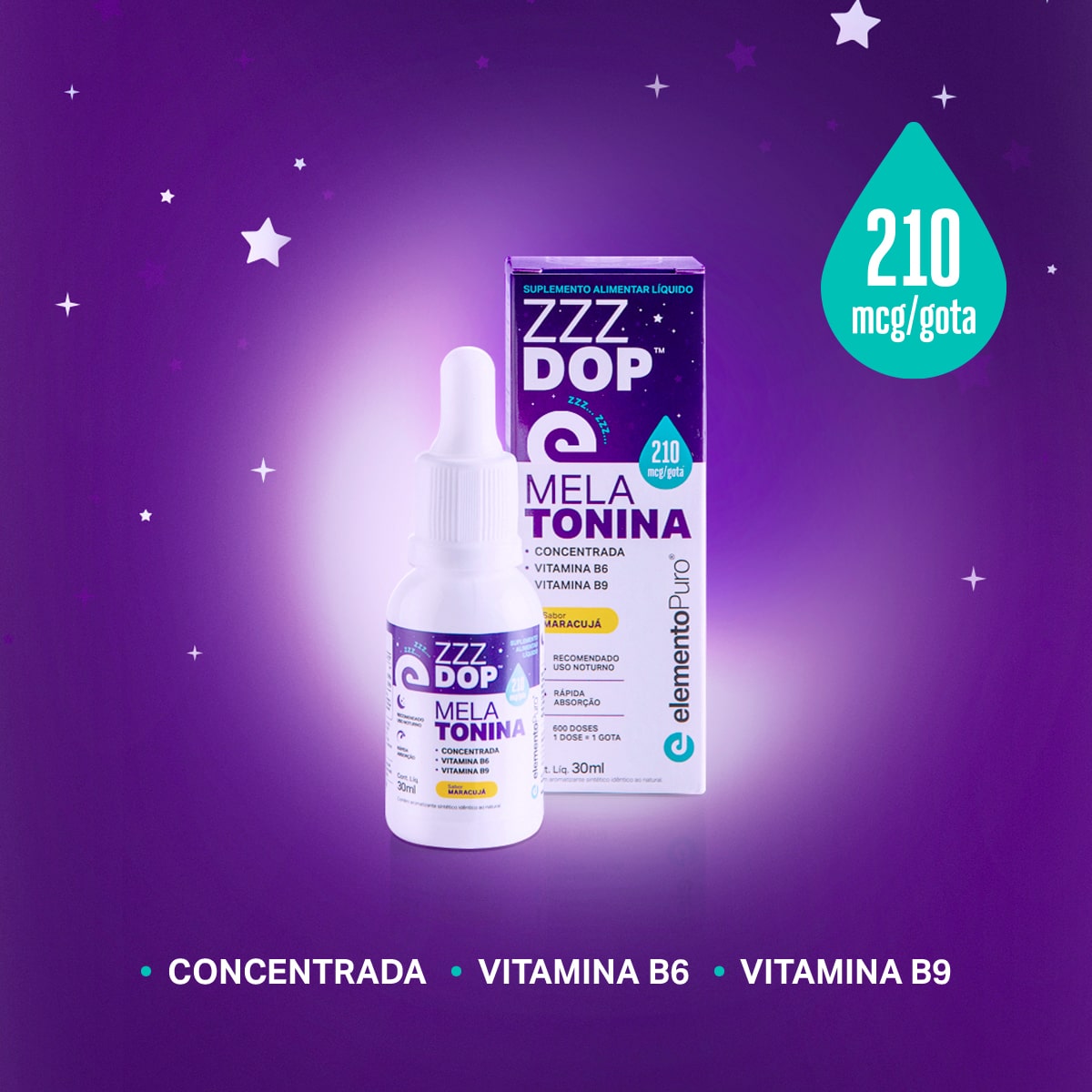 ZZZDOP - MELATONINA em gotas - 30 mL